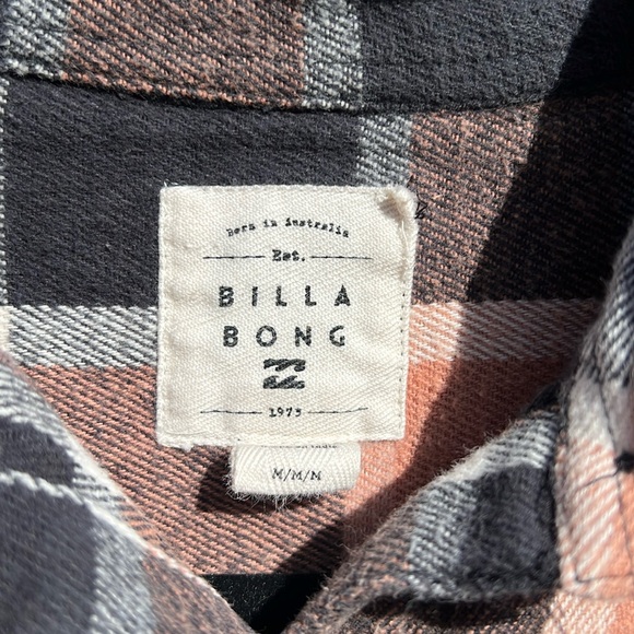 Billabong Thick Soft Cotton Button Down Flannel - Picture 4 of 6